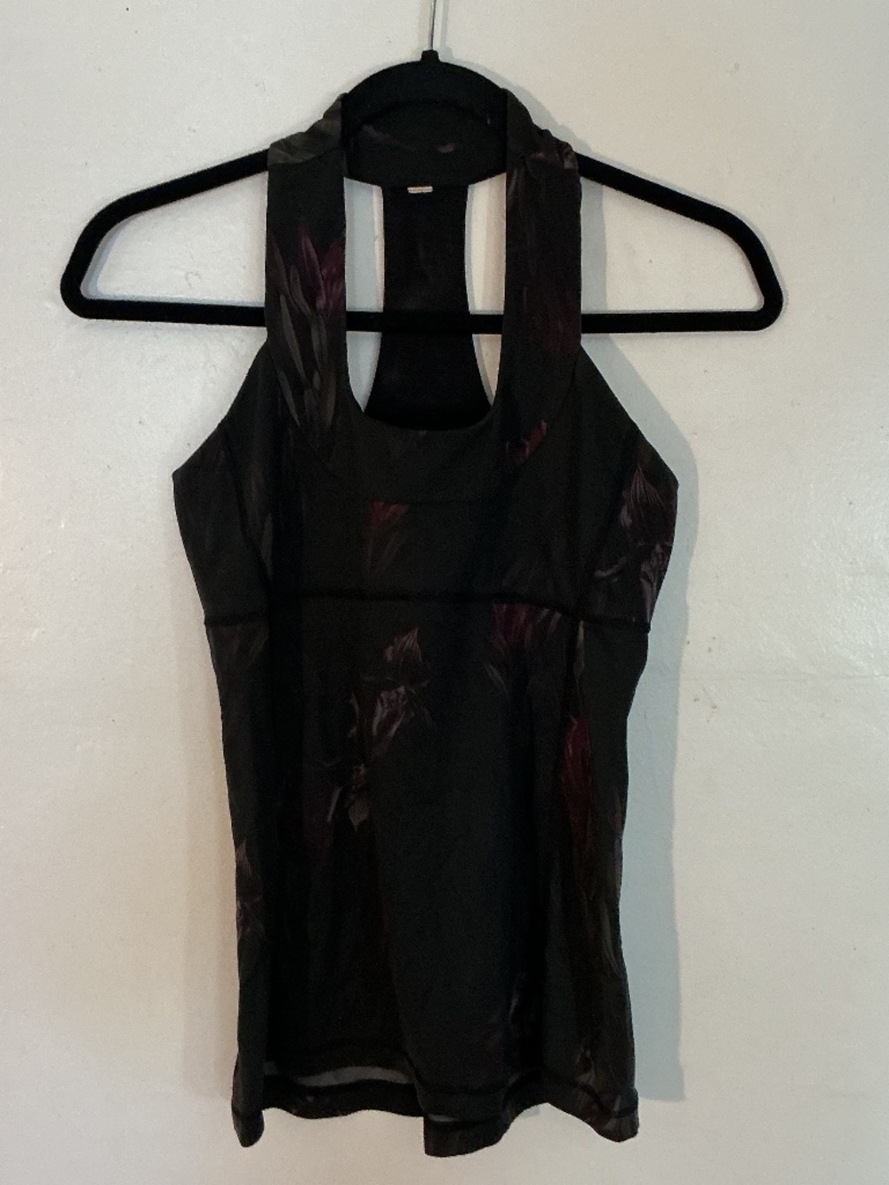 Lululemon Women’s Small Fitness Racer Back Floral Activewear Tank Top